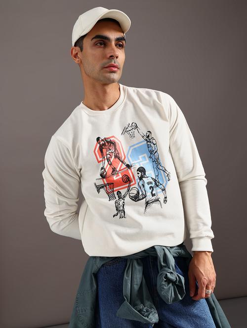 men printed long sleeve sweatshirt - 21948079 - Very Small Image - 1