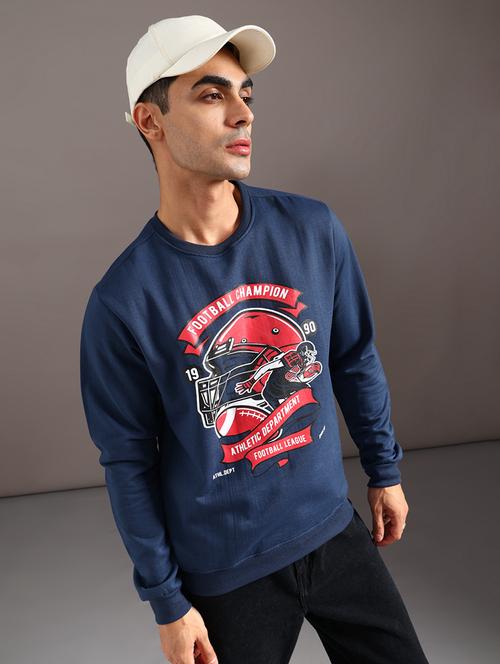 men printed long sleeve sweatshirt - 21948080 - Very Small Image - 1