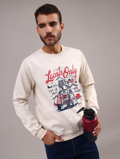 men printed long sleeve regular fit sweatshirt - 21948123 - Very Small Image - 1