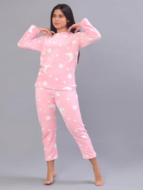 girls printed nightwear pyjama set - 21948125 - Very Small Image - 1