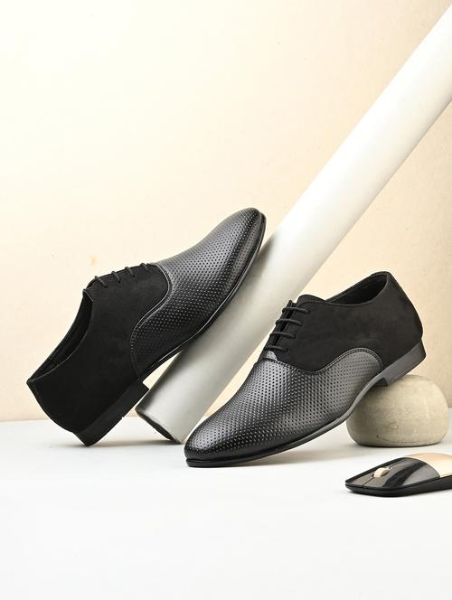 Men Black Lace-up Oxford - 21948588 - Very Small Image - 1