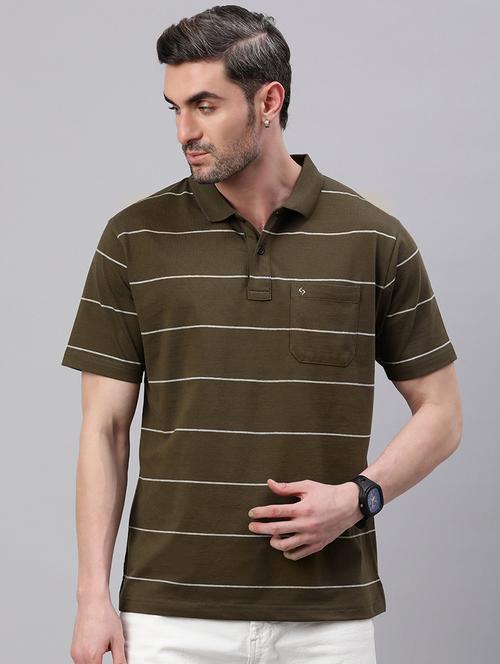 men striped short sleeve regular fit polo t-shirt - 21949223 - Very Small Image - 1