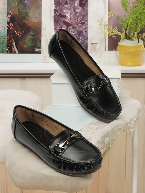 women black slip on loafer - 21949277 - Very Small Image - 1