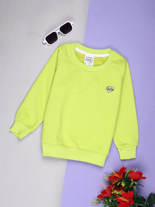 green fleece plain sweatshirt - 21949400 - Very Small Image - 1