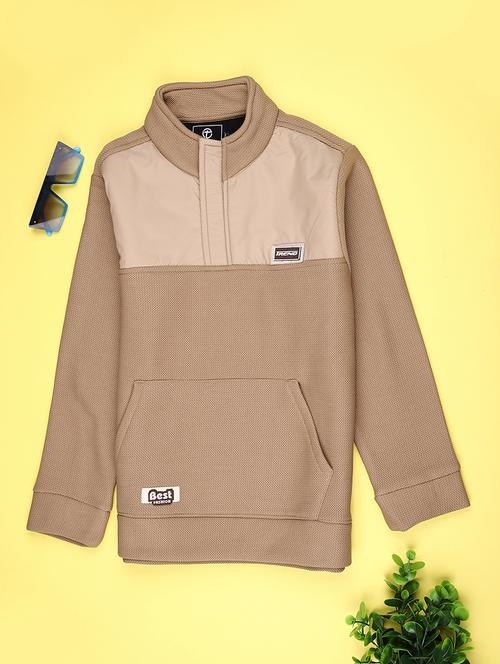 boys color block long sleeve sweatshirt - 21949490 - Very Small Image - 1