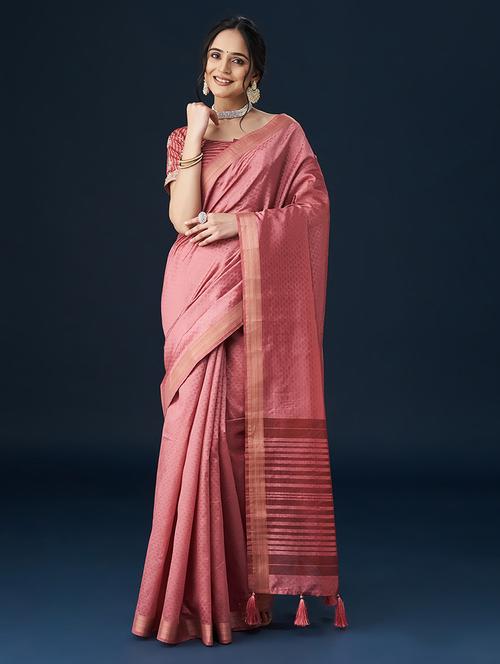 women self design bordered saree with blouse - 21949810 - Very Small Image - 1