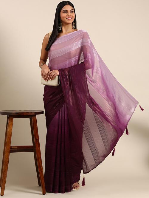 women ombre printed saree with blouse - 21949834 - Very Small Image - 1