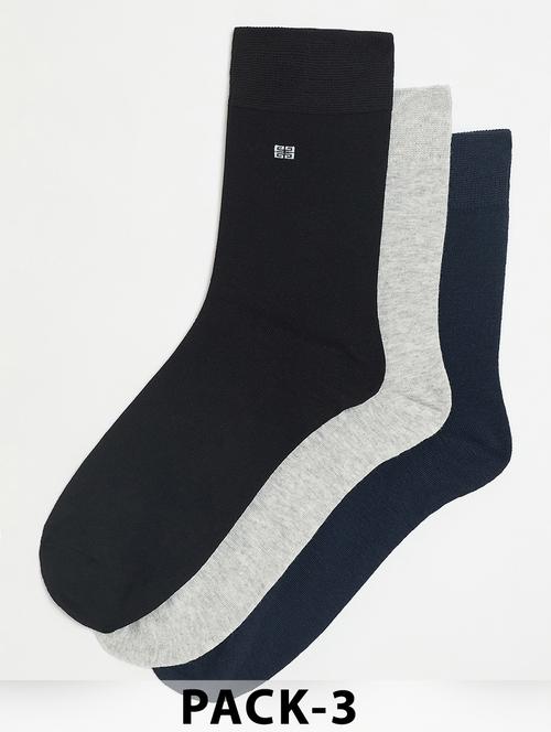 men pack of 3 above ankle length socks - 21950153 - Very Small Image - 1
