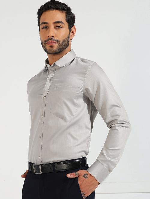 men solid long sleeve regular fit formal shirt - 21950159 - Very Small Image - 1
