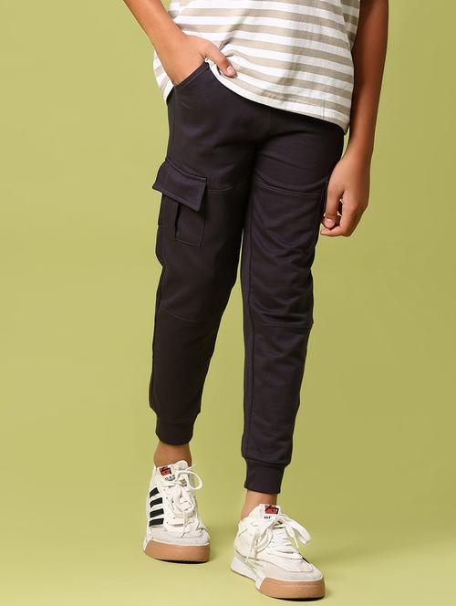 boys solid mid rise jogger - 21951664 - Very Small Image - 1