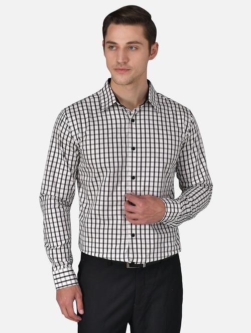 men checkered long sleeve regular fit formal shirt - 21951821 - Very Small Image - 1