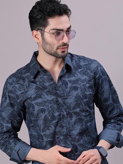 men printed long sleeve regular fit shirt - 21952405 - Very Small Image - 1
