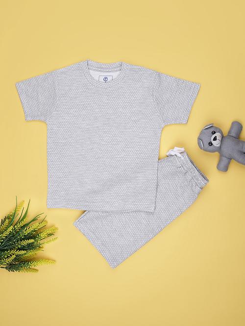grey cotton shorts set coords - 21953861 - Very Small Image - 1