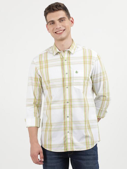 men checkered long sleeve regular fit casual shirt - 21954564 - Very Small Image - 1