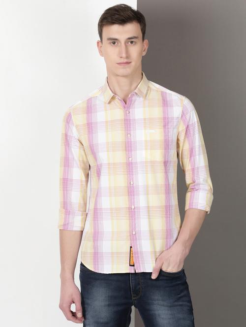 men checkered long sleeve regular fit casual shirt - 21954653 - Very Small Image - 1