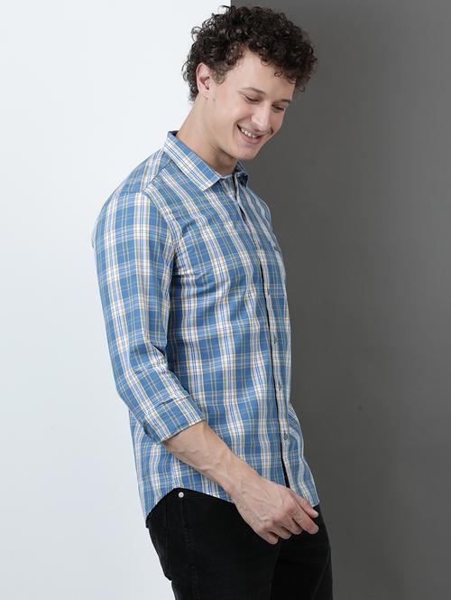 men checkered long sleeve regular fit casual shirt - 21954657 - Very Small Image - 1