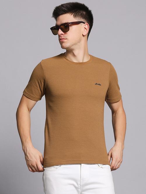 men solid short sleeve slim fit t-shirt - 21955750 - Very Small Image - 1