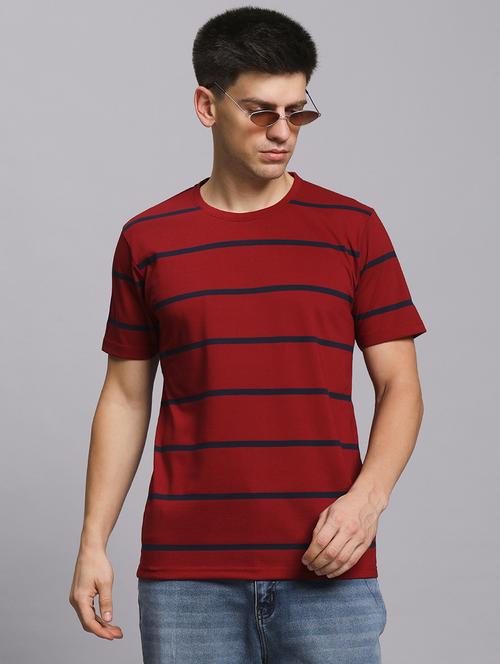 men striped short sleeve regular fit t-shirt - 21955766 - Very Small Image - 1