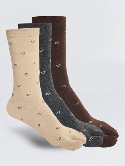 women pack of 3 above ankle length sock - 21956139 - Very Small Image - 1