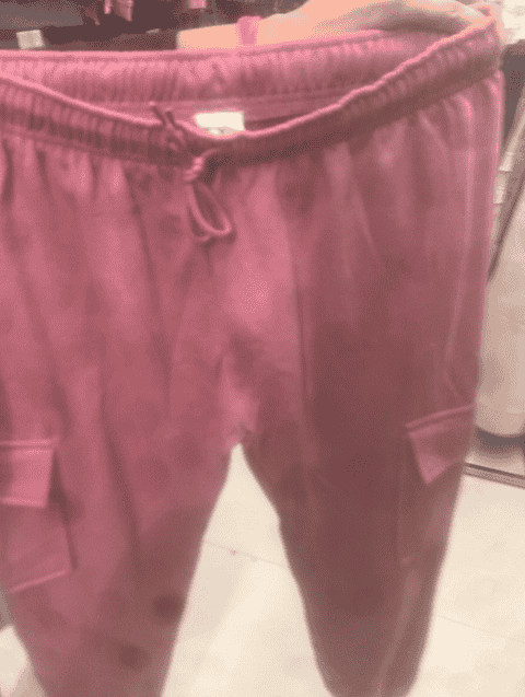 pink cotton regular track pants - 21956334 - Very Small Image - 1