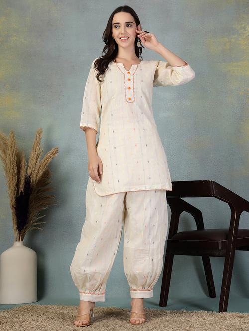 women three quarter sleeve kurta salwar set - 21956986 - Very Small Image - 1