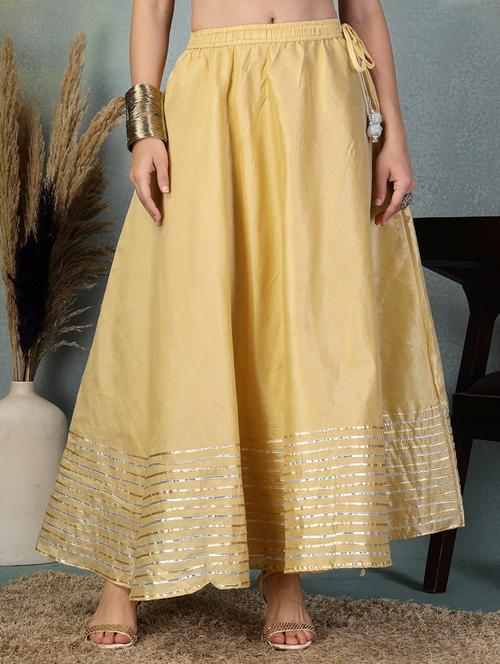 women's striped maxi flared ethnic skirt - 21956990 - Very Small Image - 1