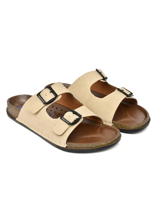 men beige slip on sandal - 21957086 - Very Small Image - 1