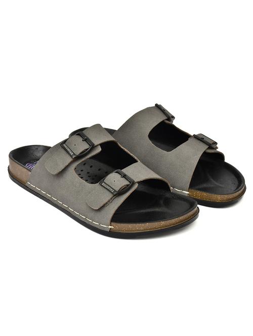 men grey slip on sandal - 21957088 - Very Small Image - 1