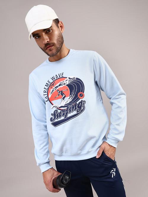 men printed long sleeve regular fit sweatshirt - 21957333 - Very Small Image - 1