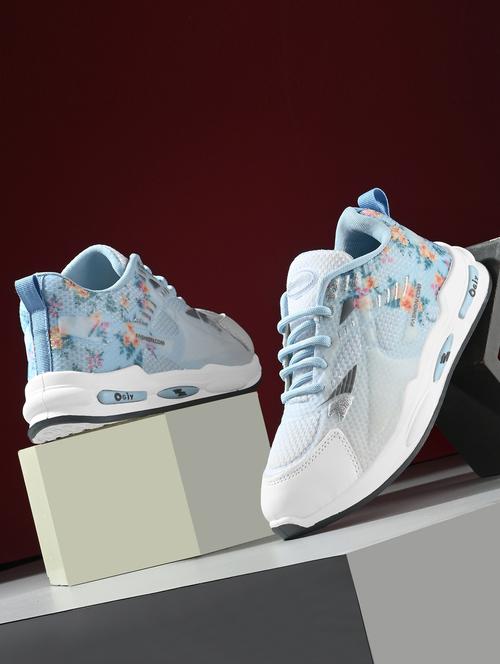women light blue lace-up casual shoe - 21957768 - Very Small Image - 1