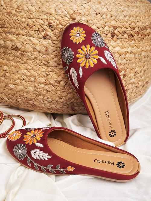 women embroidered slip on mule - 21958237 - Very Small Image - 1