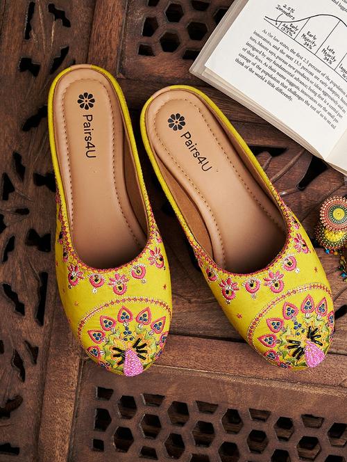 women embroidered slip on mule - 21958247 - Very Small Image - 1