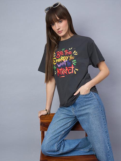 women printed short sleeve loose fit t-shirt - 21958277 - Very Small Image - 1