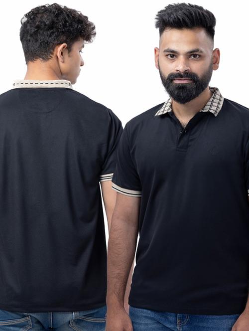 men pack of 2 solid short sleeve polo t-shirt - 21958395 - Very Small Image - 1