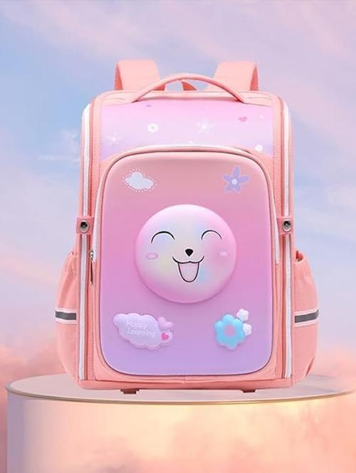 pink printed polyester regular backpack - 21959603 - Very Small Image - 1