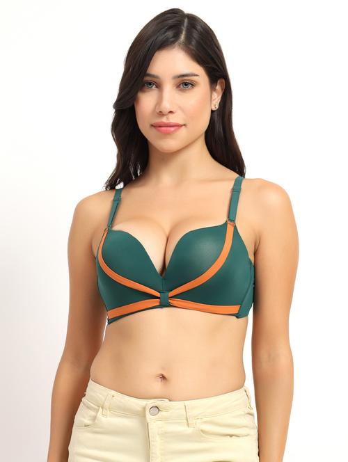 women solid heavily padded push up bra - 21960249 - Very Small Image - 1
