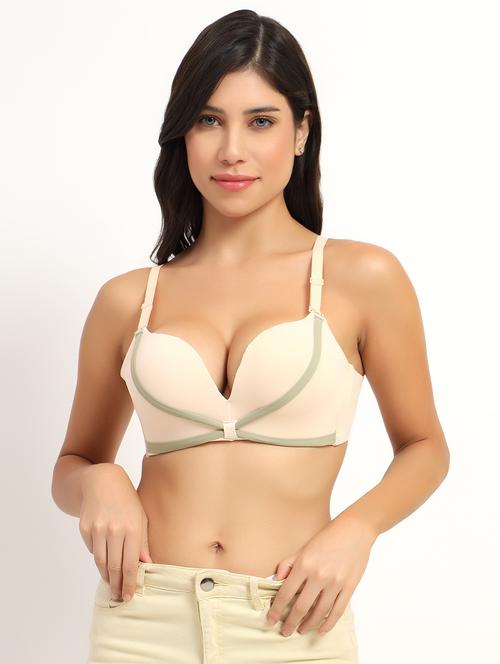 women solid heavily padded push up bra - 21960251 - Very Small Image - 1