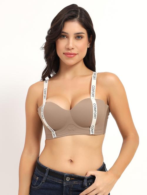 women solid heavily padded push up bra - 21960259 - Very Small Image - 1