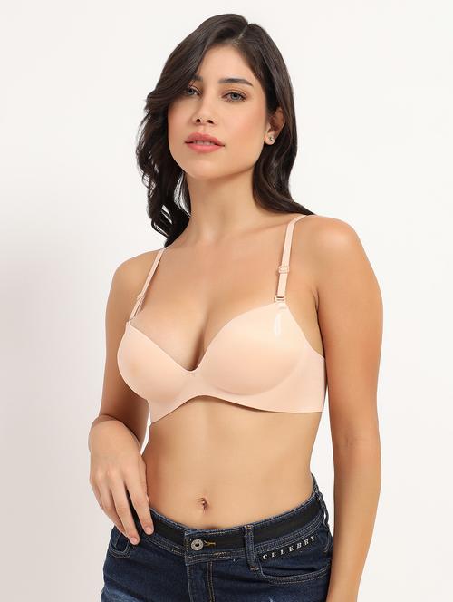 women solid heavily padded push up bra - 21960263 - Very Small Image - 1
