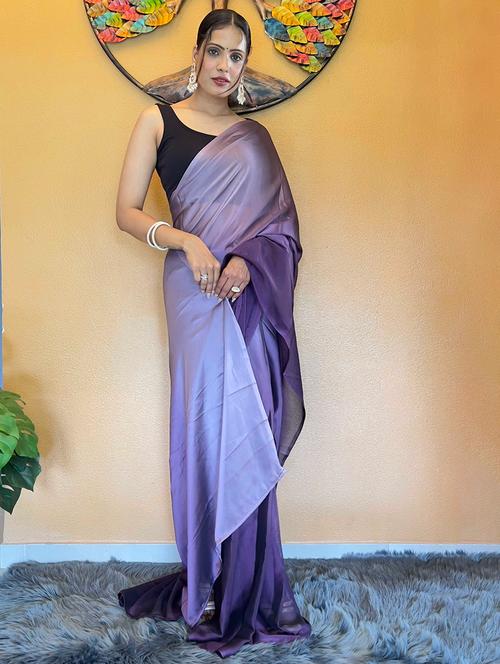 women ombre ready to wear saree with blouse - 21960338 - Very Small Image - 1