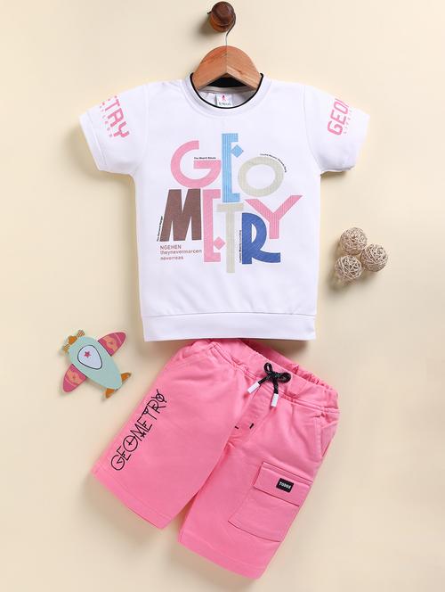boys printed t-shirt and shorts set - 21961395 - Very Small Image - 1