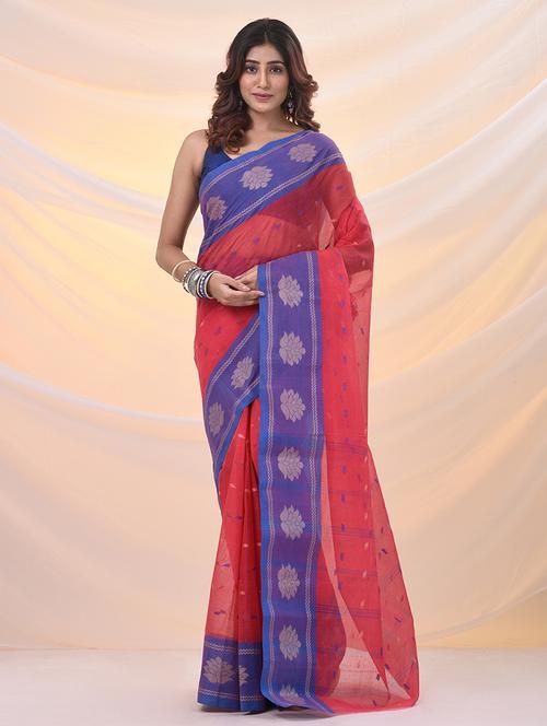 women self design tant saree - 21961427 - Very Small Image - 1