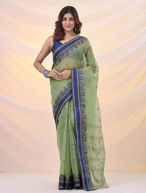 women self design tant saree - 21961447 - Very Small Image - 1