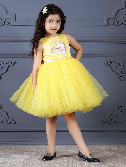 girls printed sleeveless fit & flare dress - 21961559 - Very Small Image - 1