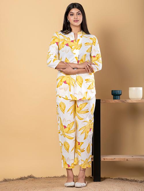 women three quarter sleeve ethnic co-ord set - 21962353 - Very Small Image - 1