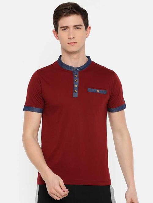 men solid short sleeve regular fit t-shirt - 21962422 - Very Small Image - 1