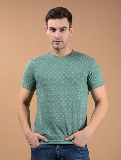 men printed short sleeve slim fit t-shirt - 21962433 - Very Small Image - 1