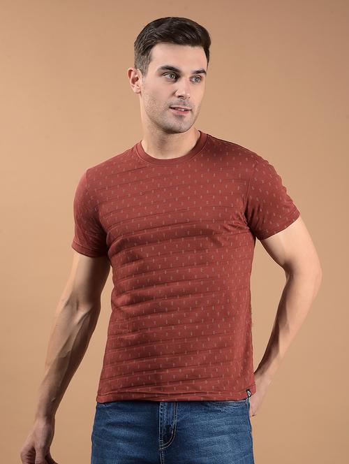 men printed short sleeve slim fit t-shirt - 21962435 - Very Small Image - 1