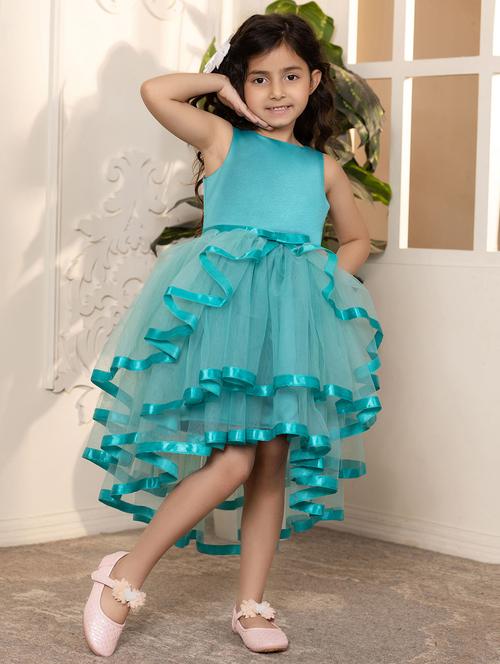 girls solid sleeveless high-low dress - 21962509 - Very Small Image - 1