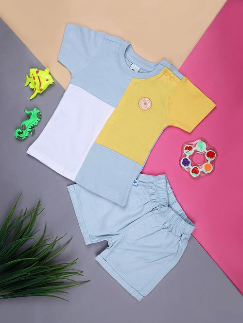 Boys Printed T-shirt And Short Set - 21962588 - Very Small Image - 1